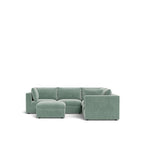 Murphy 6 Piece Modular Corner Suite in Fabric - Paulas Home & Living
