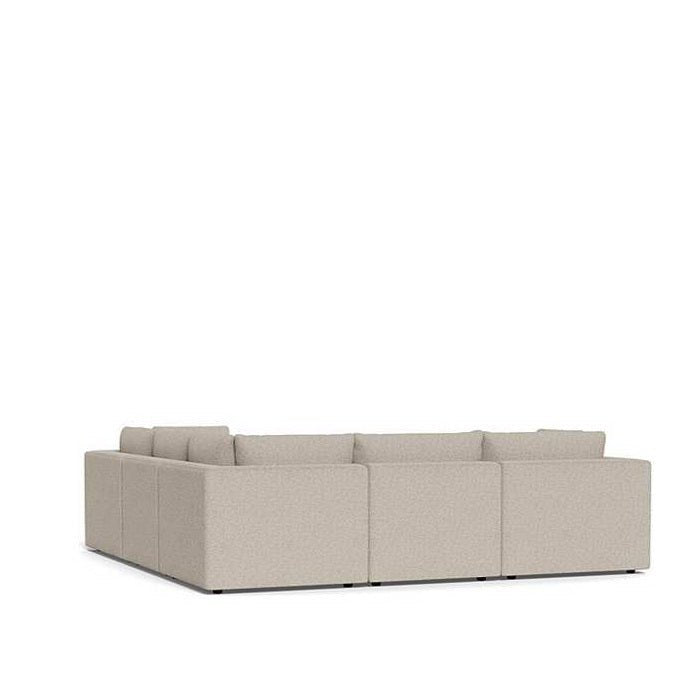 Murphy 6 Piece Modular Corner Suite in Fabric - Paulas Home & Living