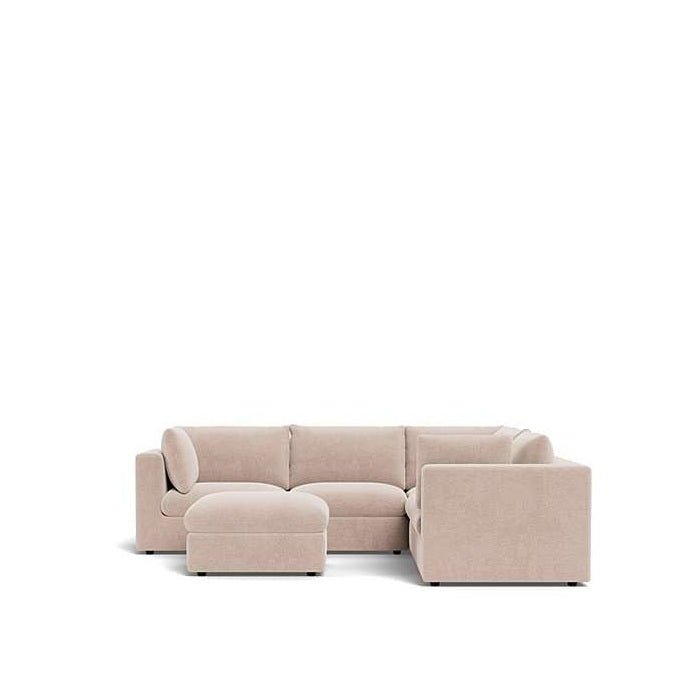 Murphy 6 Piece Modular Corner Suite in Fabric - Paulas Home & Living