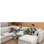 Murphy 6 Piece Modular Corner Suite in Fabric - Paulas Home & Living