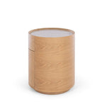 Muse 2 Dr Bedside - Marble Top & Oak - Paulas Home & Living