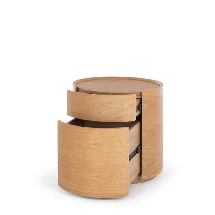 Muse 2 Dr Bedside - Oak Top & Oak - Paulas Home & Living