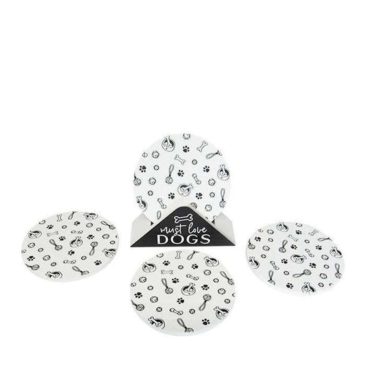 Must Love Dog Coasters Set 4 - Paulas Home & Living