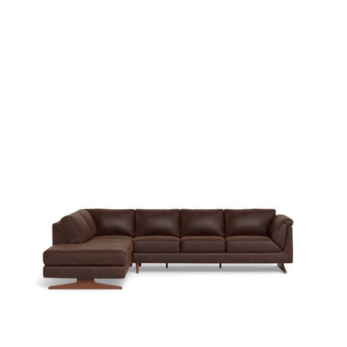 Nash 3 Seater with LHF or RHF Corner Chaise in Leather - Paulas Home & Living
