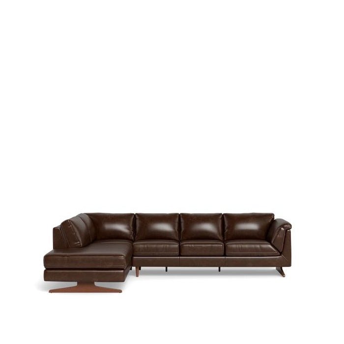 Nash 3 Seater with LHF or RHF Corner Chaise in Leather - Paulas Home & Living