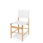 Ned Dining Chair - Duck Egg (Teak & Leather) - Paulas Home & Living