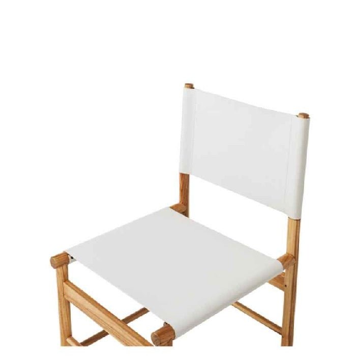 Ned Dining Chair - Duck Egg (Teak & Leather) - Paulas Home & Living
