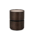 Neo 2 Dr Bedside Cabinet - Travertine Top - Paulas Home & Living
