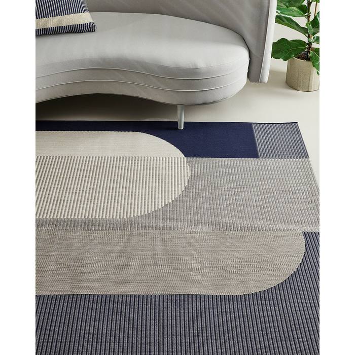 Neo Floor Rug - Navy (Polypropylene) - Paulas Home & Living