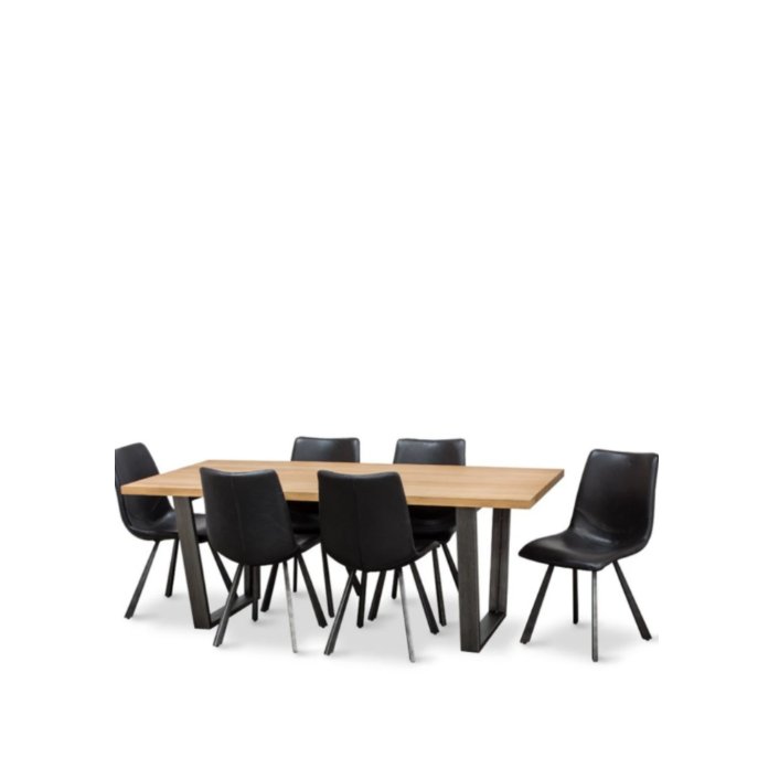 New Yorker & Rustic Dining Suite 2000w (7 Pce) - Paulas Home & Living