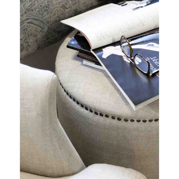 Nice Ottoman - Linen Sand - Paulas Home & Living