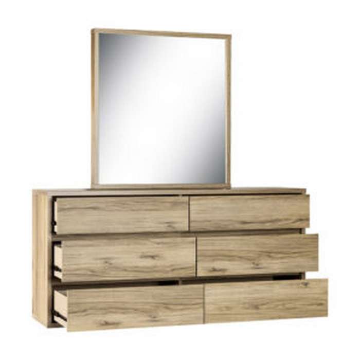 Nico 6 Drawer Dresser with Mirror - Paulas Home & Living