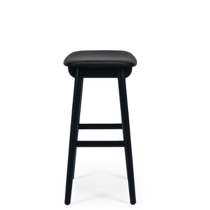 Niles Barstool (Black Oak) PU - Paulas Home & Living