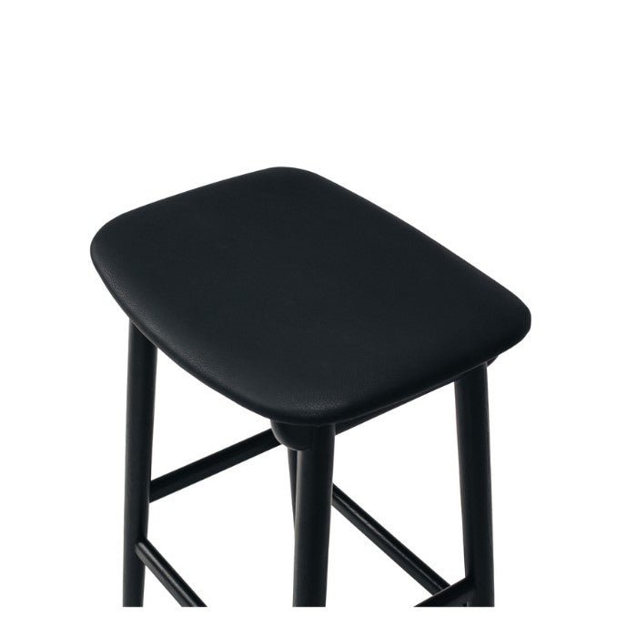 Niles Barstool (Black Oak) PU - Paulas Home & Living