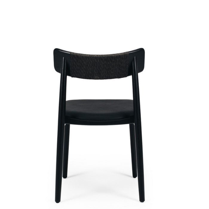 Niles Dining Chair (Black Oak) PU - Paulas Home & Living