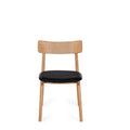 Niles Dining Chair (Natural Oak) PU - Paulas Home & Living