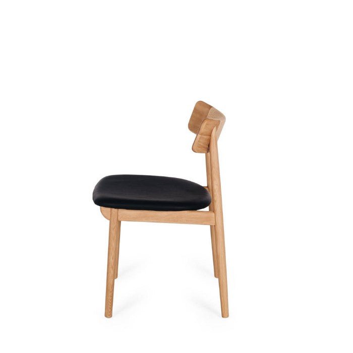 Niles Dining Chair (Natural Oak) PU - Paulas Home & Living