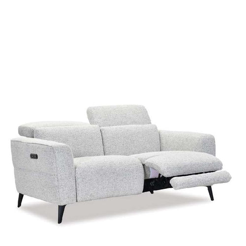 Nina 2 Seater Recliner Sofa - Milan Pepper fabric - Paulas Home & Living