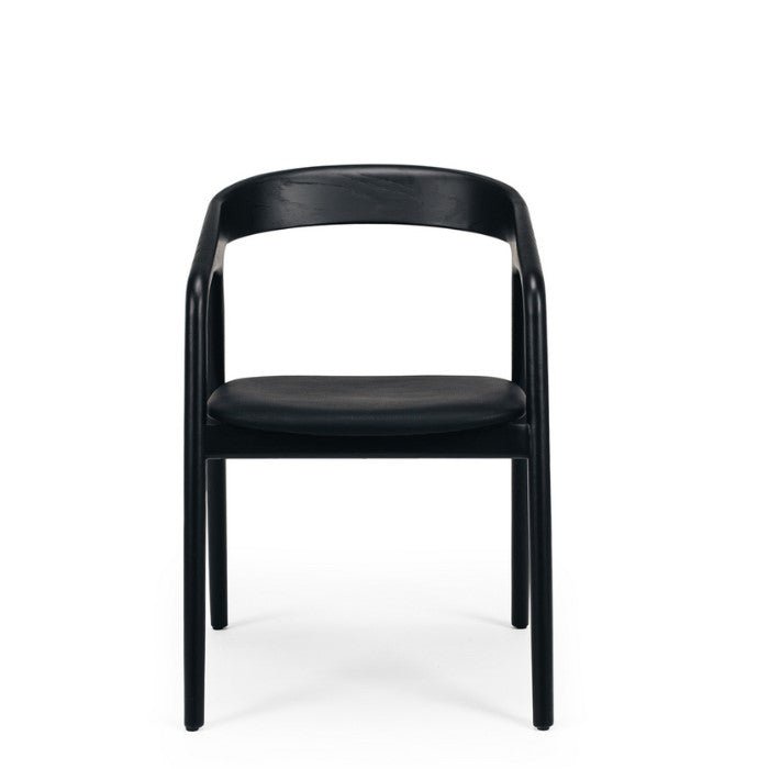 Nora Dining Chair - Black PU - Paulas Home & Living