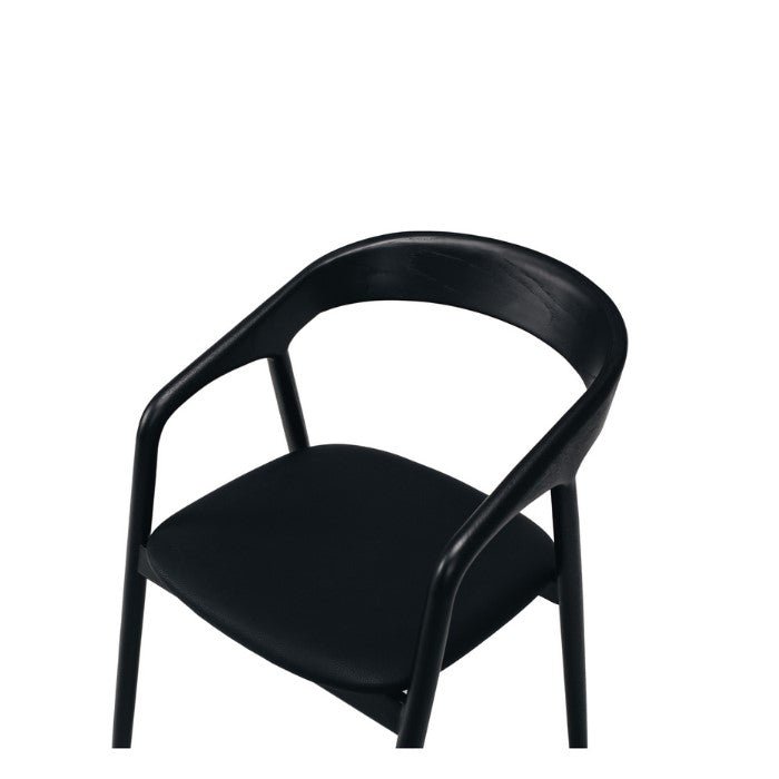 Nora Dining Chair - Black PU - Paulas Home & Living