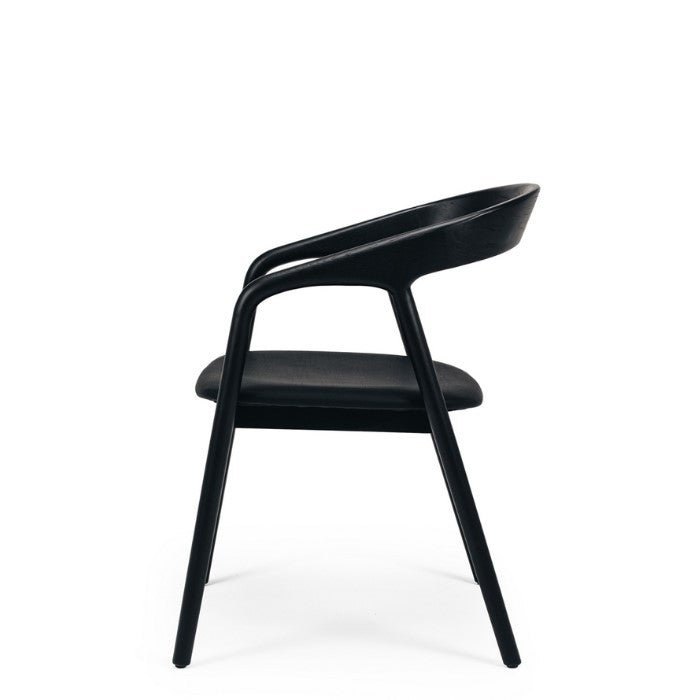 Nora Dining Chair - Black PU - Paulas Home & Living