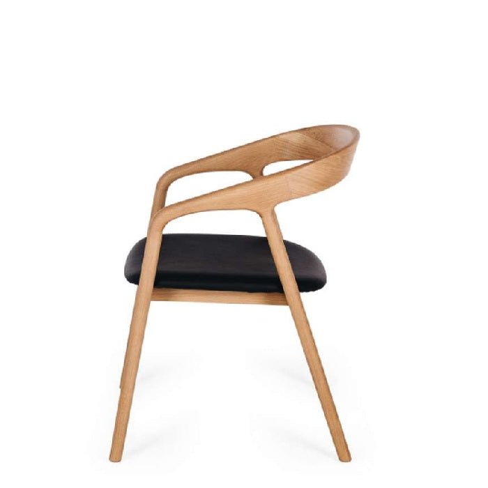 Nora Dining Chair - Natural Oak PU - Paulas Home & Living