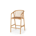 Nord Barstool Natural Oak) Black PU Seat - Paulas Home & Living