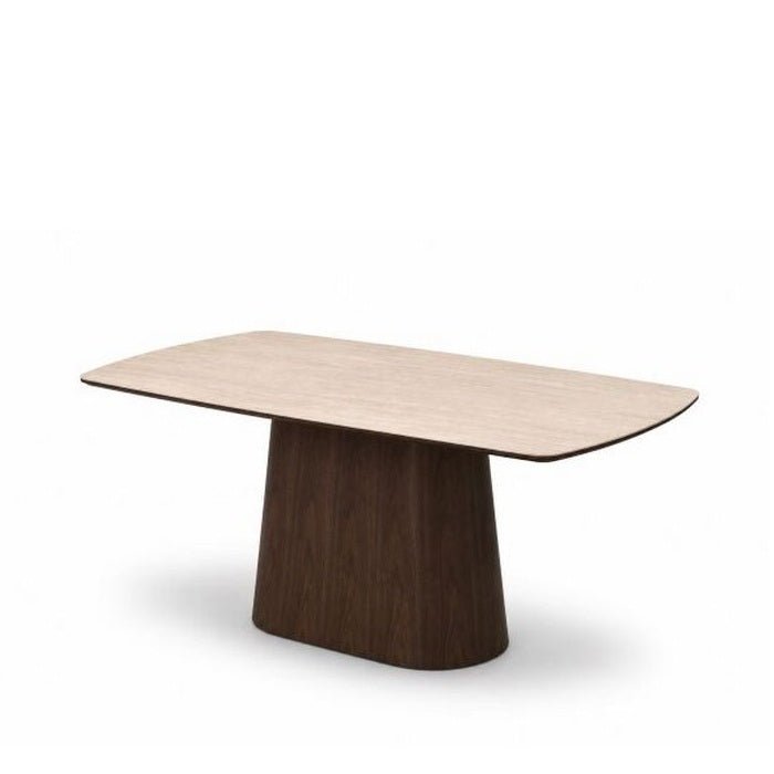 Norden Dining Table 1800w - Silky Smooth Travertine - Paulas Home & Living