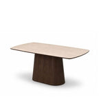 Norden Dining Table 1800w - Silky Smooth Travertine - Paulas Home & Living