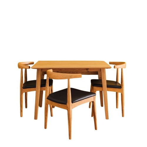 Nordik & Elbow Dining Suite Dropleaf 1020sq (4 Pce or 5 Pce) - Paulas Home & Living
