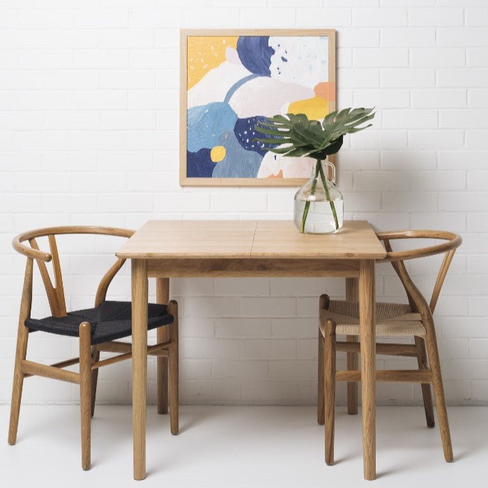 Nordik & Wishbone Dining Suite 900w-1300w (3 Pce) - Paulas Home & Living