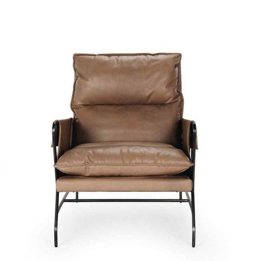 Norse Armchair - Tobacco Leather - Paulas Home & Living