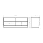 Northville Bed End Chest 4 Drawer - Paulas Home & Living