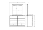 Northville Dresser & Mirror 8 Drawer - Paulas Home & Living