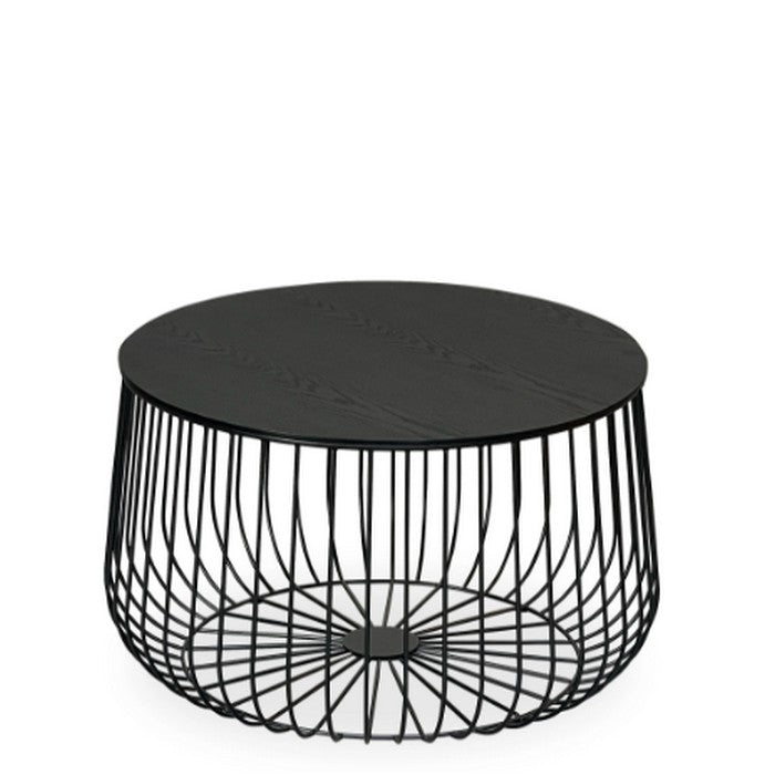 Novo Round Coffee Table 600dia - Black - Paulas Home & Living