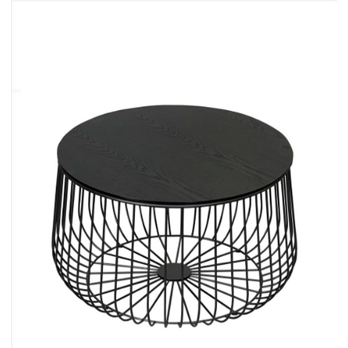 Novo Round Coffee Table 600dia - Black - Paulas Home & Living