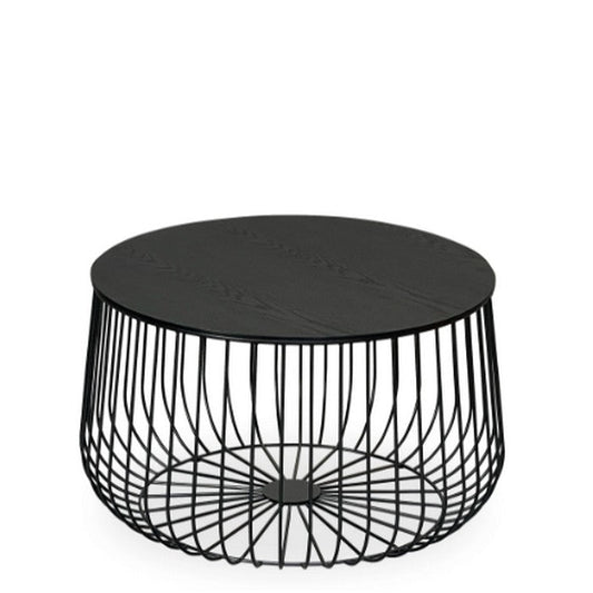 Novo Round Coffee Table 800dia - Black - Paulas Home & Living