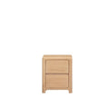 Oaky 2 Dr Bedside - sleeked curved lines - Paulas Home & Living