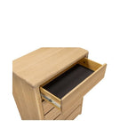 Oaky 5 Dr Tallboy sleeked curved lines - Paulas Home & Living