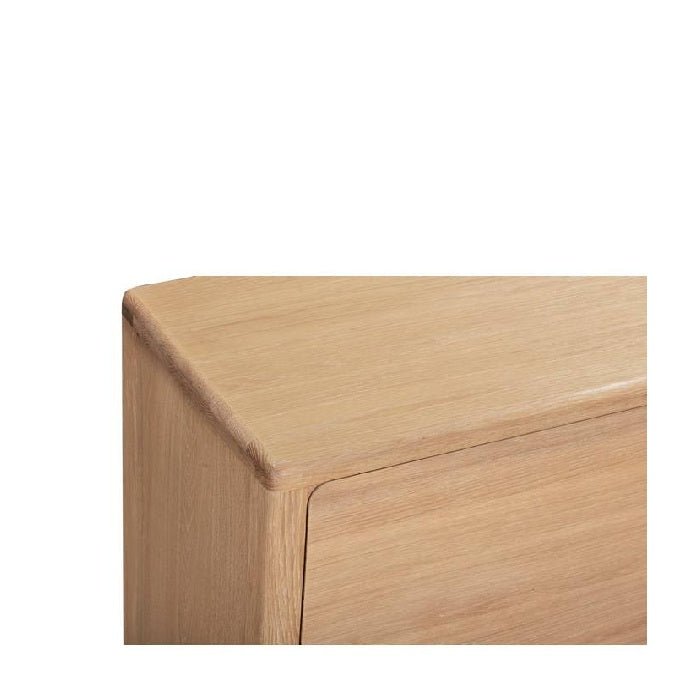 Oaky Buffet 2 Doors 1220w - sleeked curved lines - Paulas Home & Living