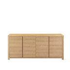Oaky Buffet 4 Doors 1830w - sleeked curved lines - Paulas Home & Living