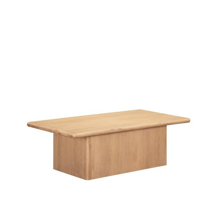 Oaky Coffee Table - sleeked curved lines - Paulas Home & Living