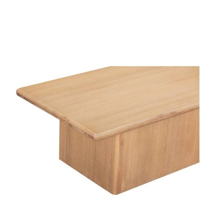 Oaky Coffee Table - sleeked curved lines - Paulas Home & Living