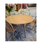 Oaky Dining Table 1400dia - sleeked curved lines - Paulas Home & Living