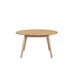 Oaky Dining Table 1400dia - sleeked curved lines - Paulas Home & Living