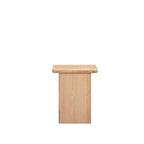 Oaky Side Table Pedestal - sleeked curved lines - Paulas Home & Living