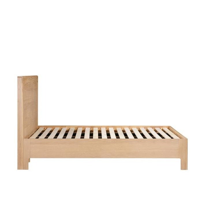 Oaky Slatframe Queen - sleeked curved lines - Paulas Home & Living