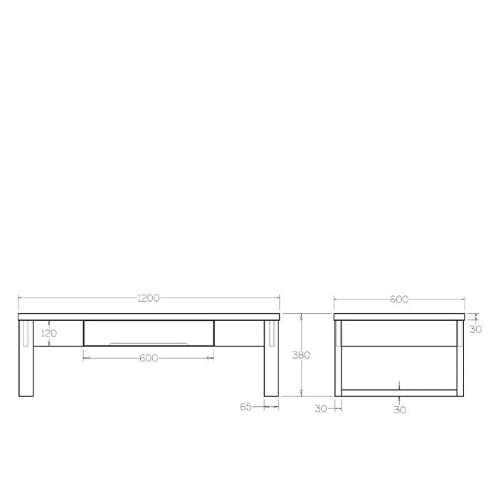 Ohope Coffee Table with drawer - Paulas Home & Living