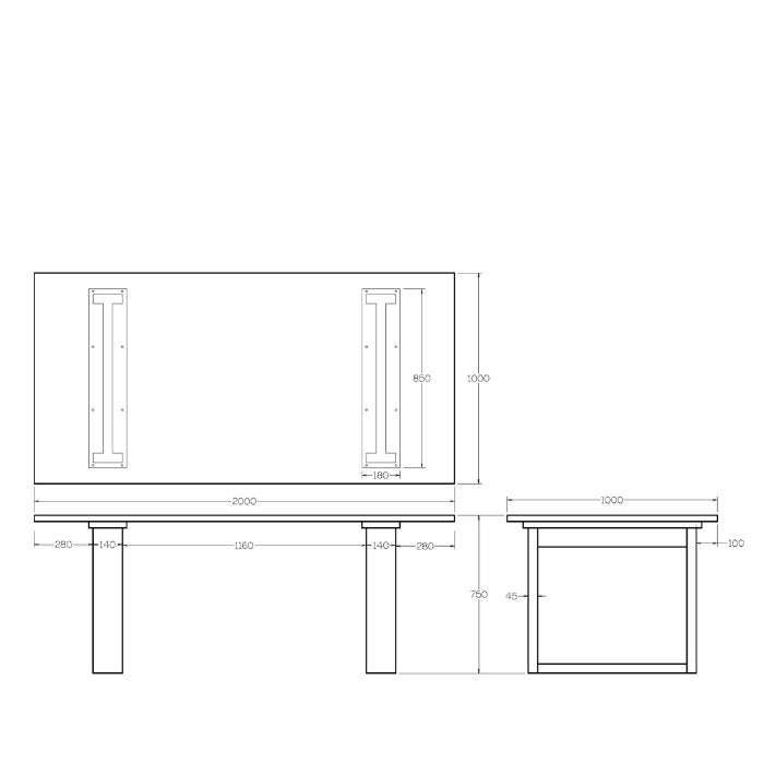 Ohope Dining Table - 4 Sizes to Suit - Paulas Home & Living