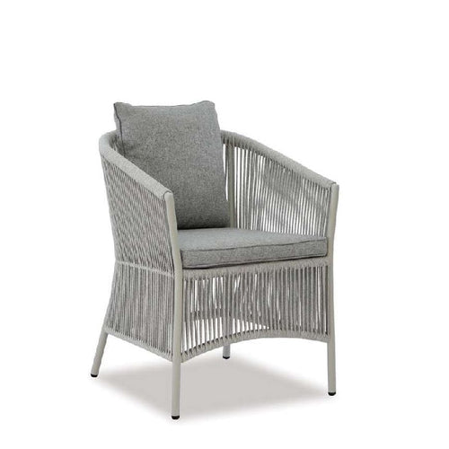 Omaha Outdoor Chair - White or Gunmetal Grey - Paulas Home & Living